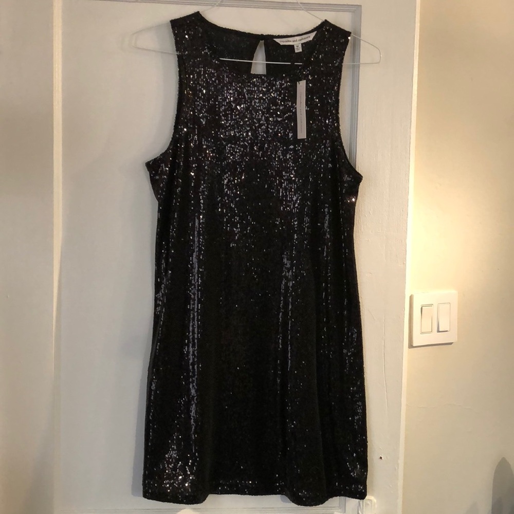 Black sequin evening dress. GORGEOUS!!
